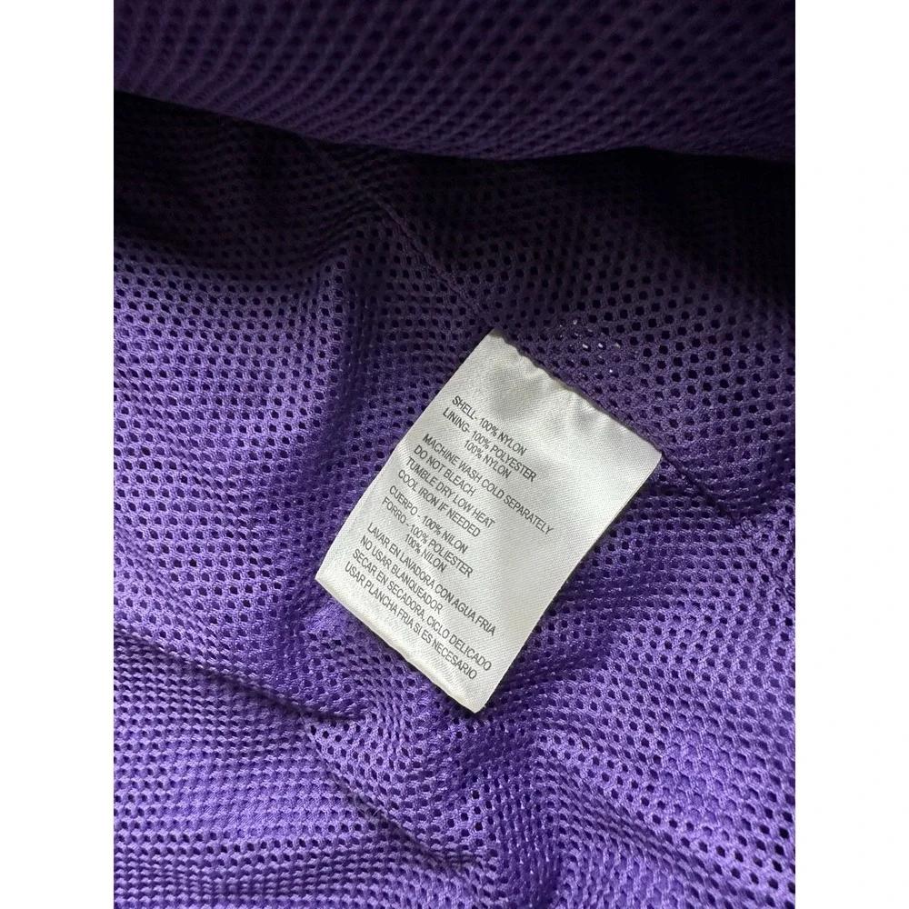 Mens Reebok Sacramento Kings Full Zip Windbreaker Jacket Purple, Size 2XL